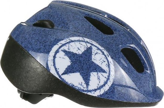 Polisport Fietshelm Jeans Junior Maat 52/56 Cm - Blauw