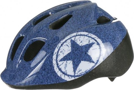 Polisport Fietshelm Jeans Junior Maat 52/56 Cm - Blauw