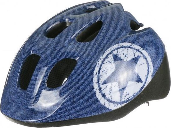 Polisport Fietshelm Jeans Junior Maat 52/56 Cm - Blauw