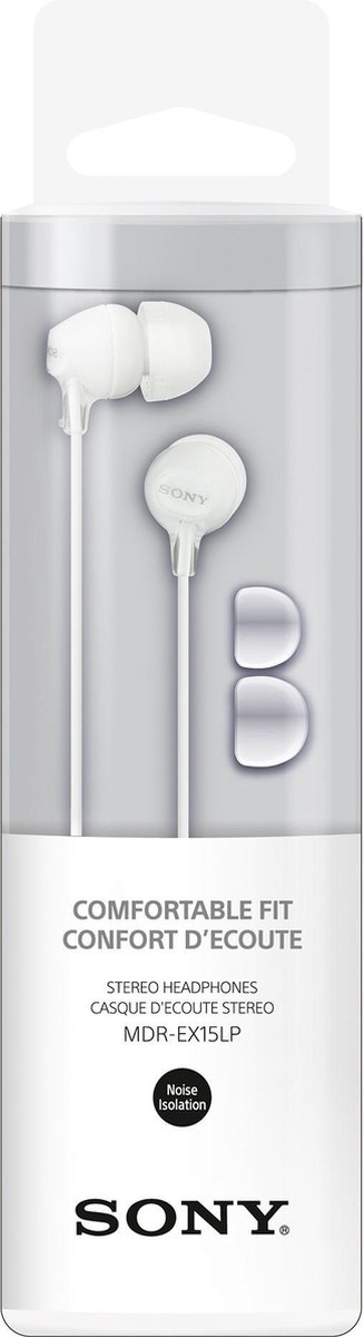 Sony MDR-EX15LP Jack 3.5mm Blanco - Auriculares - Wit