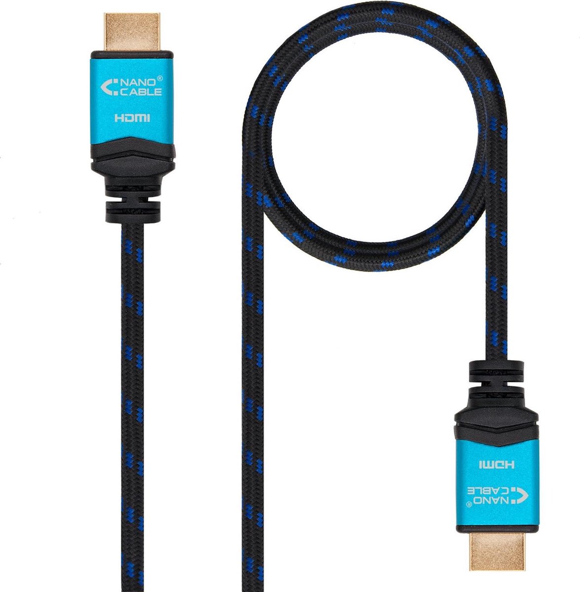 nanocable Nano Cable HDMI V2.0 4K@60Hz A/M-A/M 0.5m - Cable HDMI - Negro