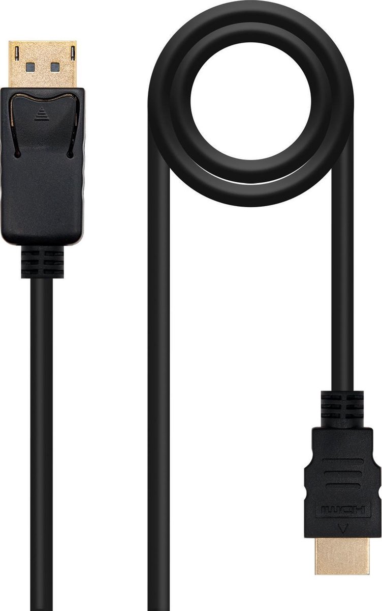 nanocable Nano Cable Conversor DP a HDMI 3m - Cable HDMI - Negro