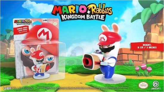 Nintendo Mario + Rabbids Kingdom Battle - Rabbid Mario Figuur - 8 Cm