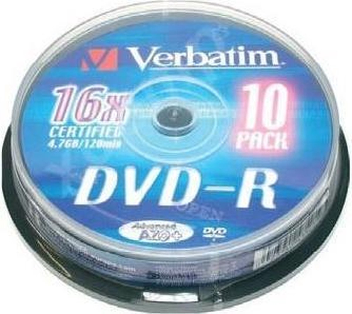 Verbatim DVD-R 4.7GB 16x Tubo 10u - DVD