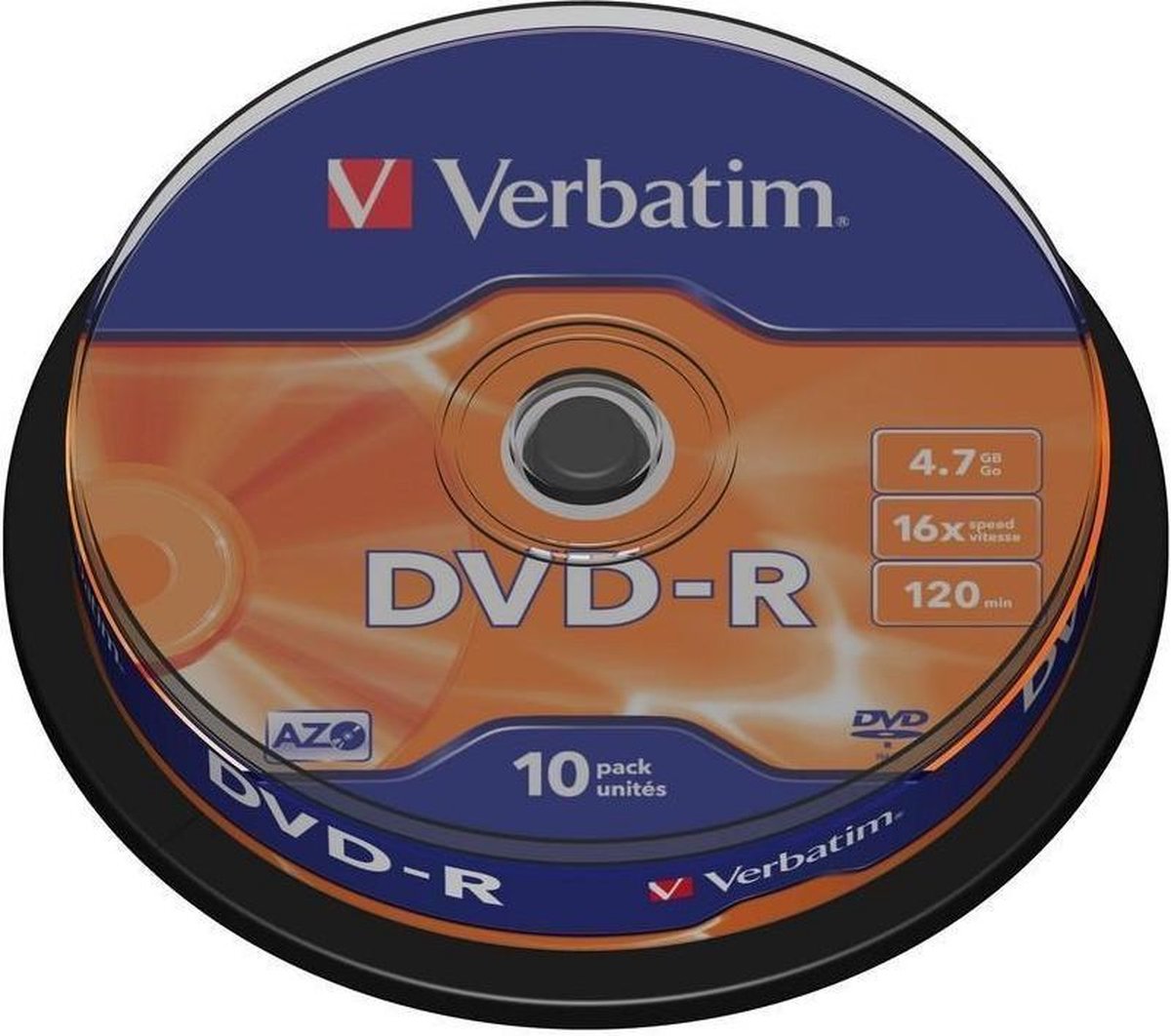 Verbatim DVD-R 4.7GB 16x Tubo 10u - DVD