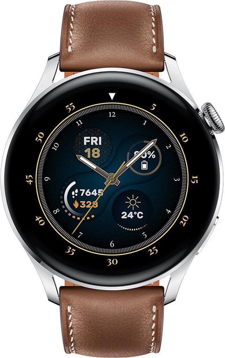 Huawei Watch 3 Classic 4G Zilver/ 46mm - Marrón