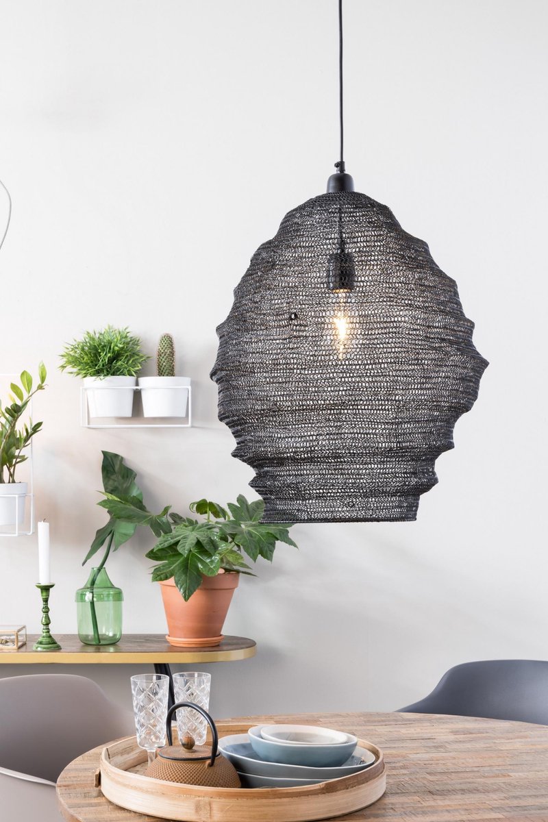 MOOS - Pendant Lamp Lena L Black - Zwart