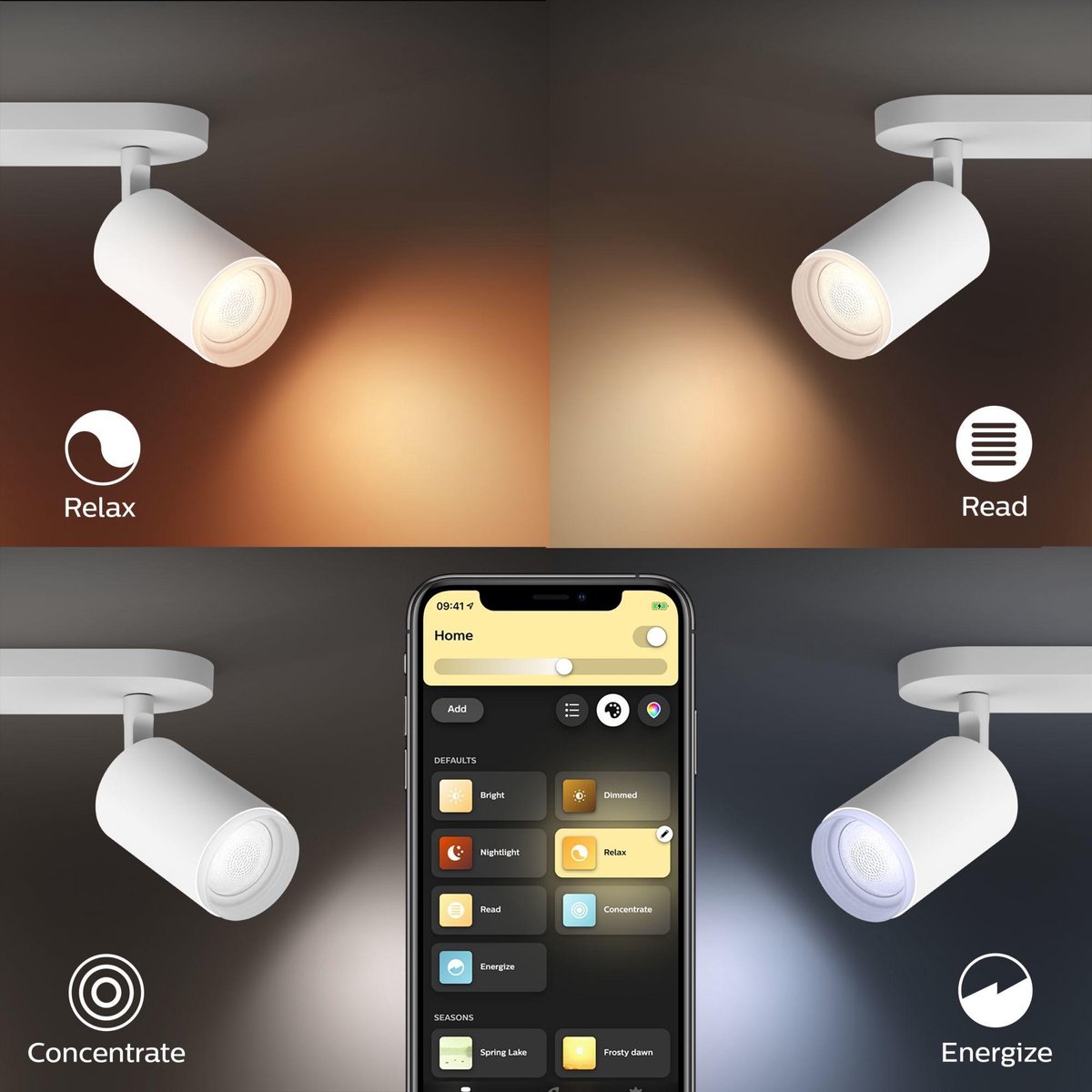 Philips Hue Fugato Spot White & Colour Bluetooth wit
