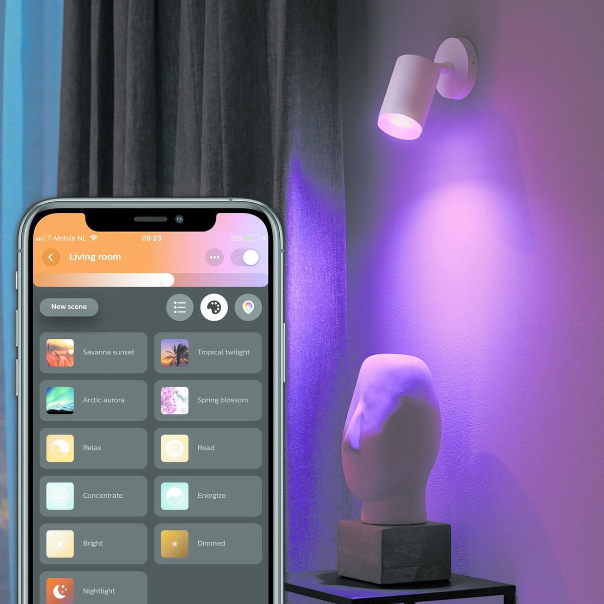 Philips Hue Fugato Spot White & Colour Bluetooth wit
