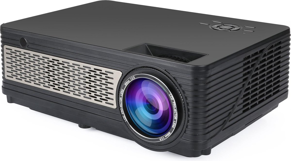 Overmax Ovb300 Beamer- 1080p Full Hd Projector 3200 Lumen, Wifi, Android 6.0 - Zwart