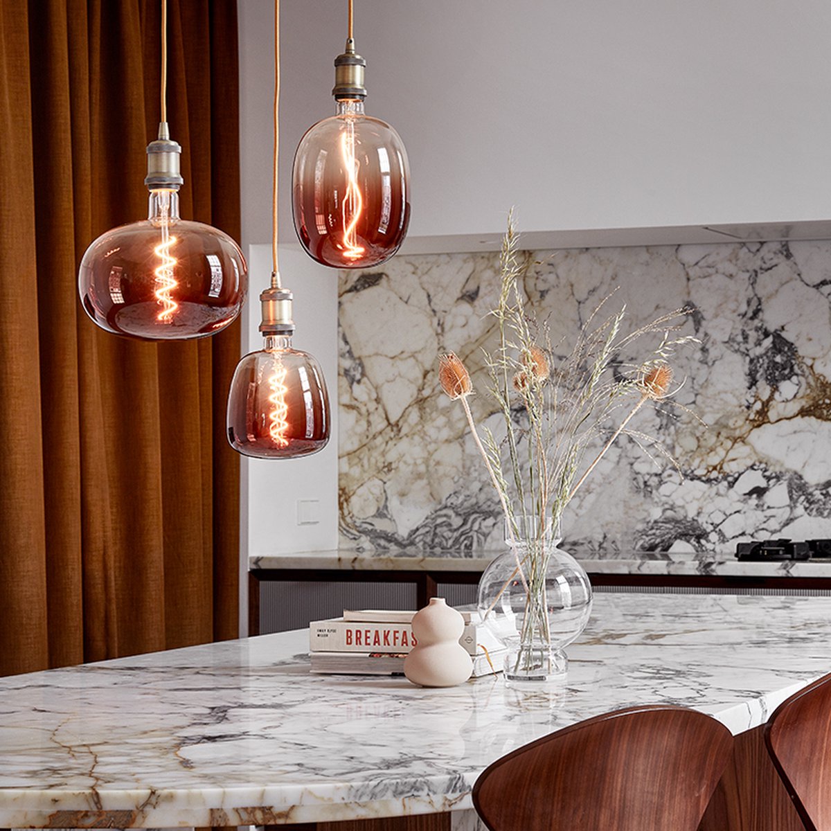 Calex Avesta Lichtbron E27 - Ø 17 cm - Bruin