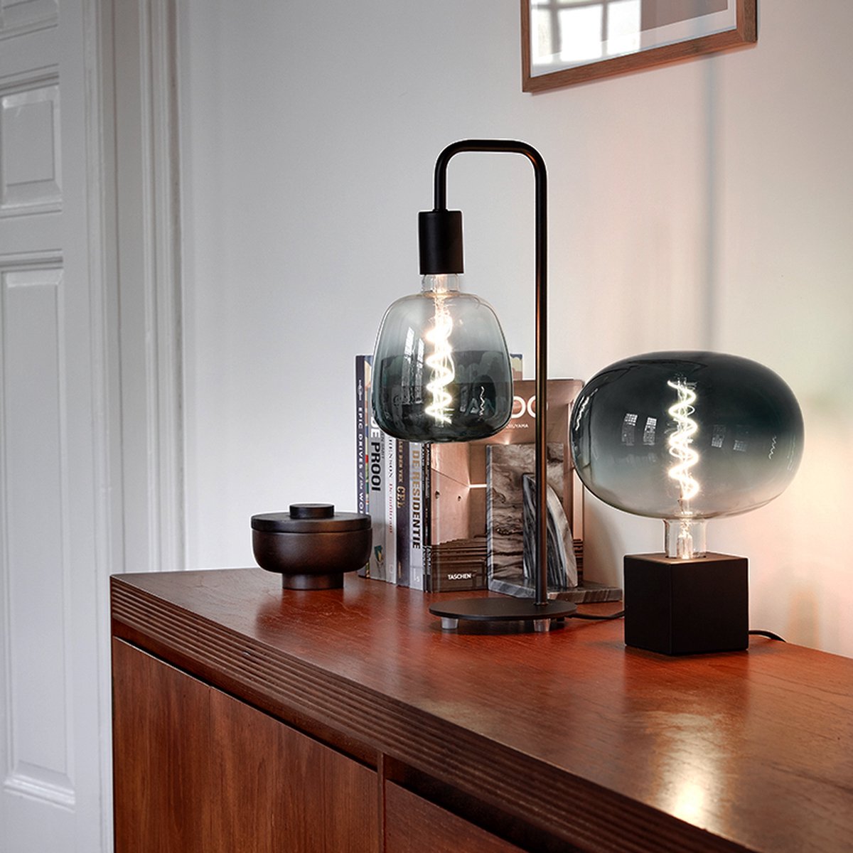 Calex Boden Lichtbron E27 - Ø 22 cm - Grijs