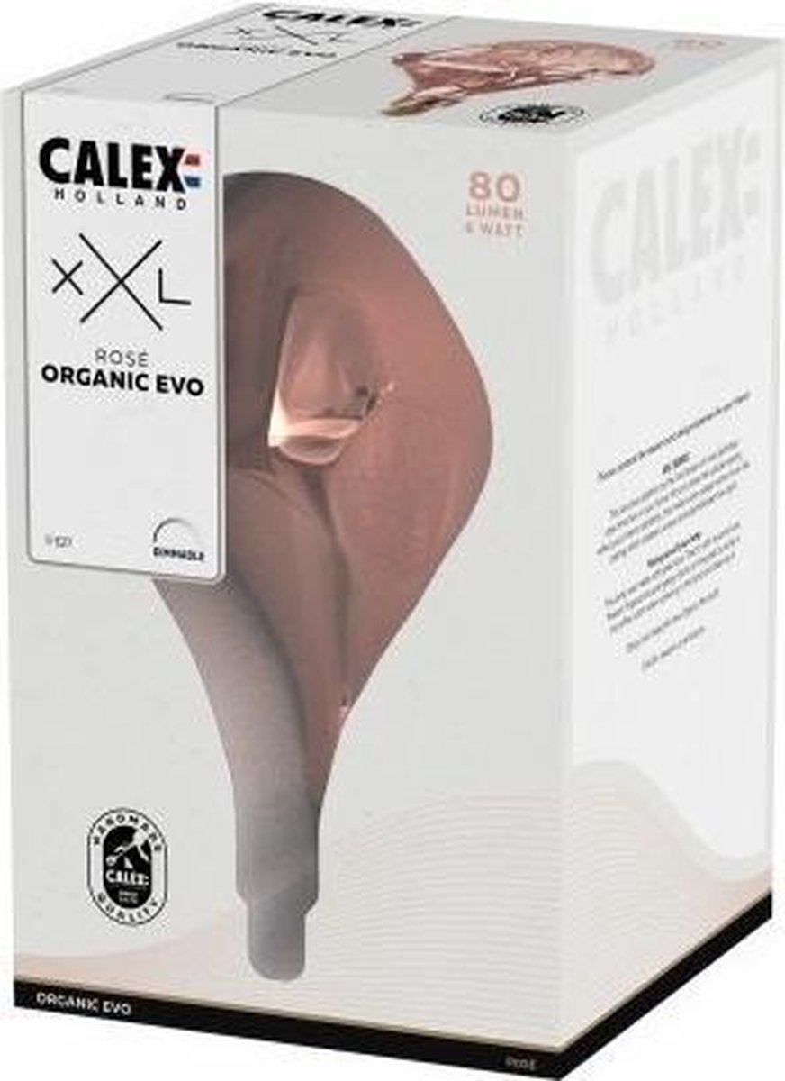 Calex Organic Evo XXL E27 - Ø 16,5 cm - Roze