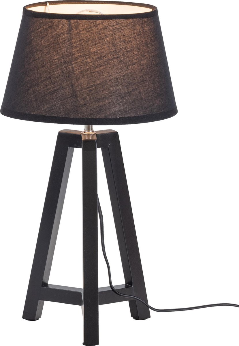 Woood Omar Tafellamp - - Zwart