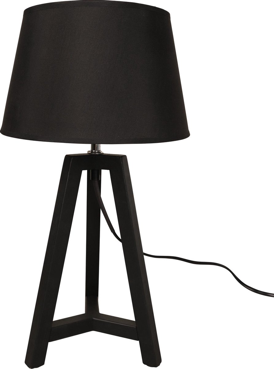 Woood Omar Tafellamp - - Zwart