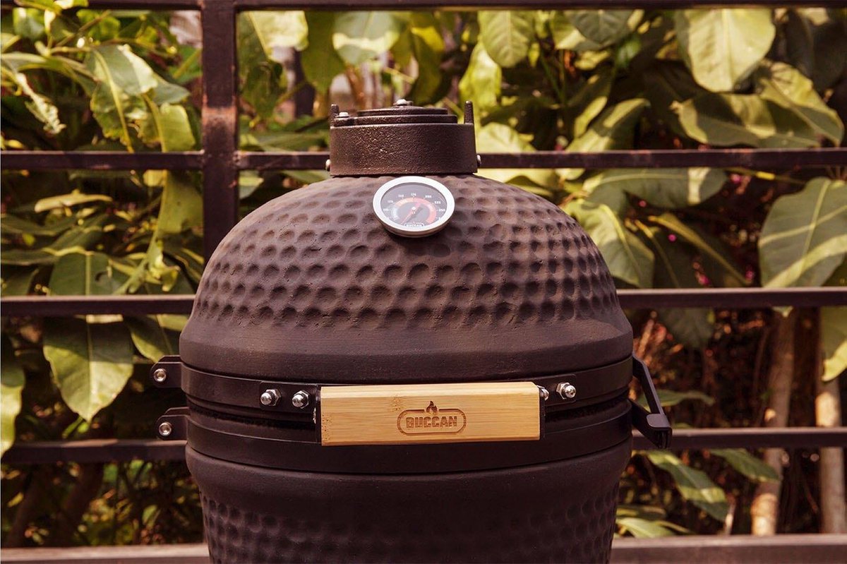 Buccan " - Kamado Barbecue - Sunbury Smokey Egg - Compact 13""""" - Zwart