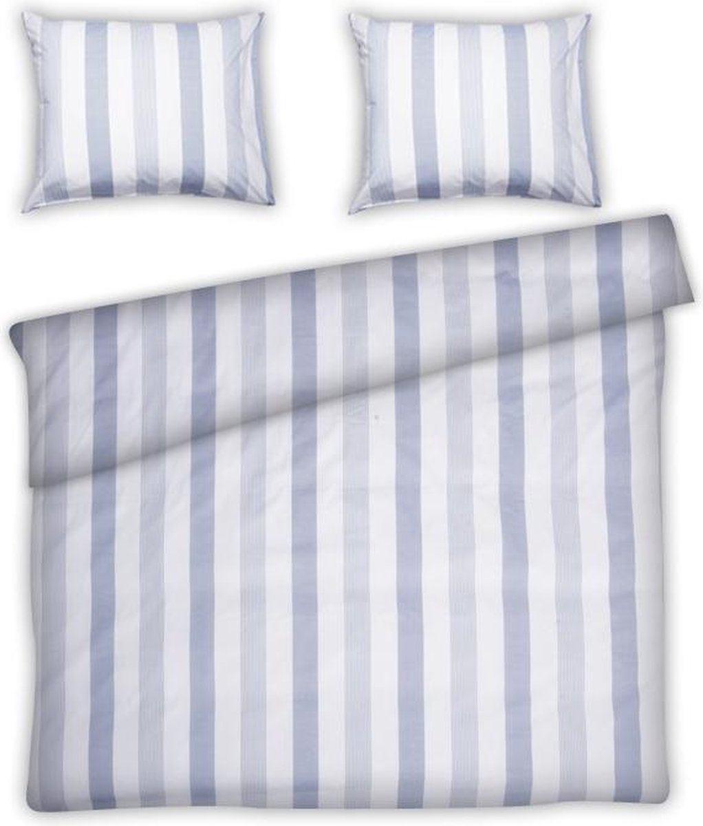 Papillon Porto Dekbedovertrek - Lits-jumeaux (240x200/220 Cm + 2 Slopen) - Percal Katoen - - Blauw