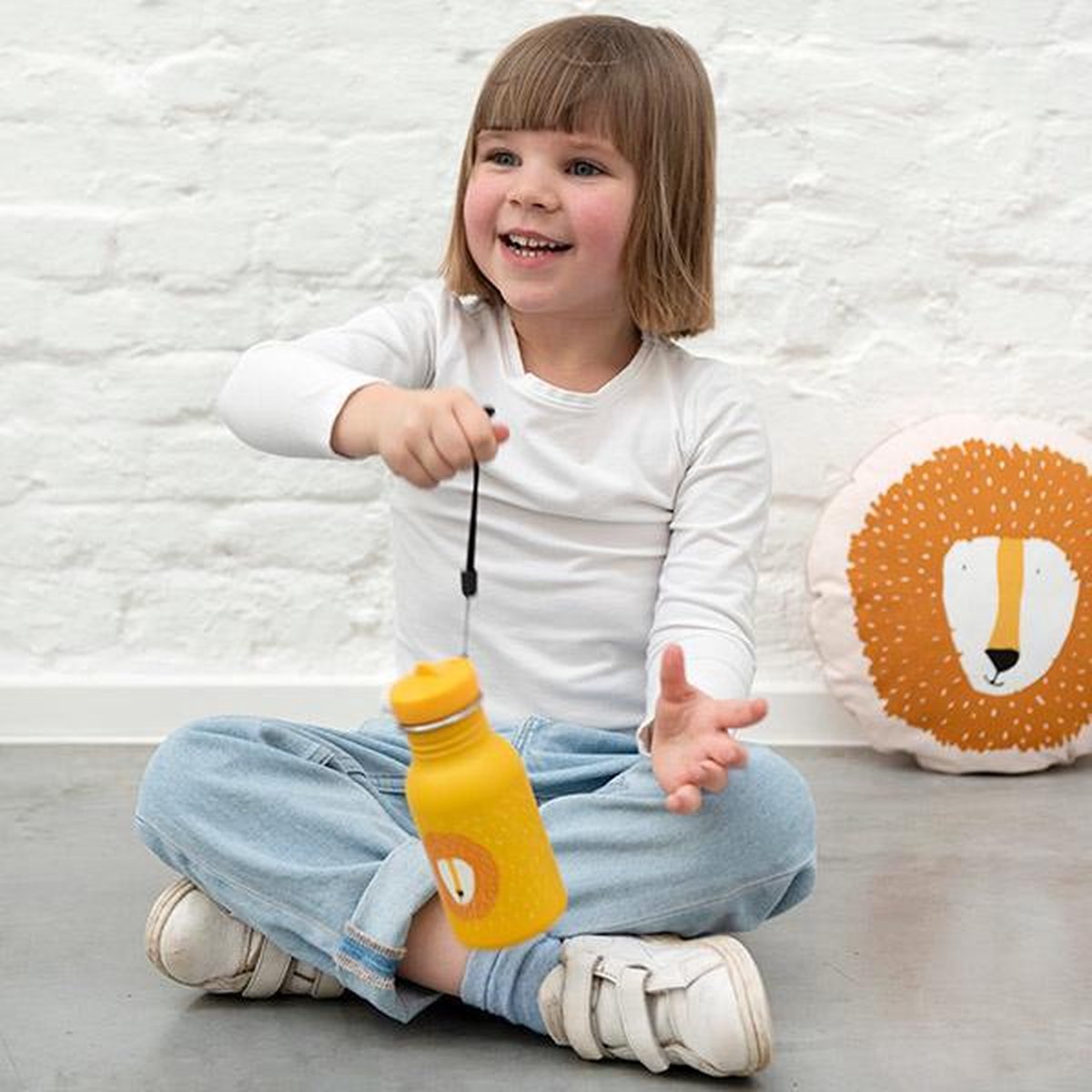 Trixie Drinkbeker Mr. Lion Junior 350 Ml Rvs - Geel