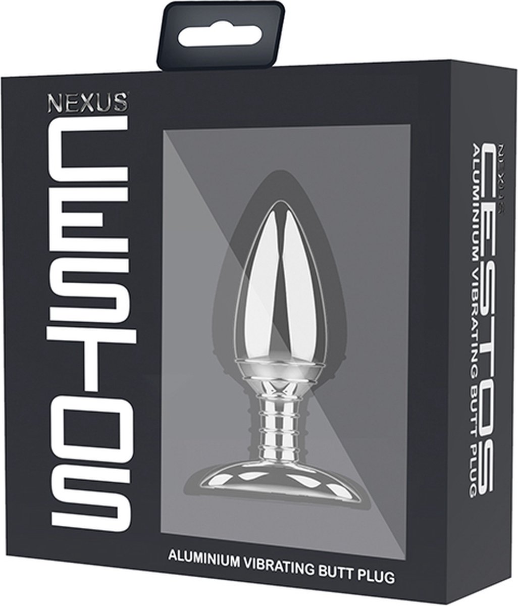 Nexus Cestos Vibrerende Aluminium Buttplug Met Afstandsbediening - Silver