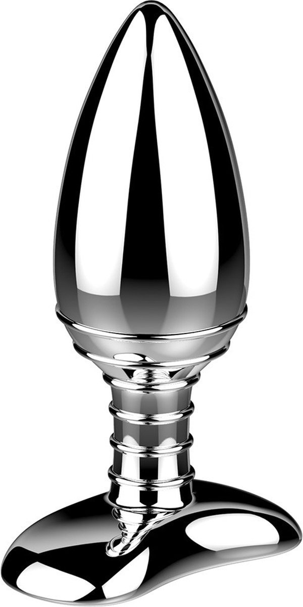 Nexus Cestos Vibrerende Aluminium Buttplug Met Afstandsbediening - Silver