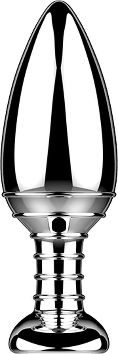 Nexus Cestos Vibrerende Aluminium Buttplug Met Afstandsbediening - Silver