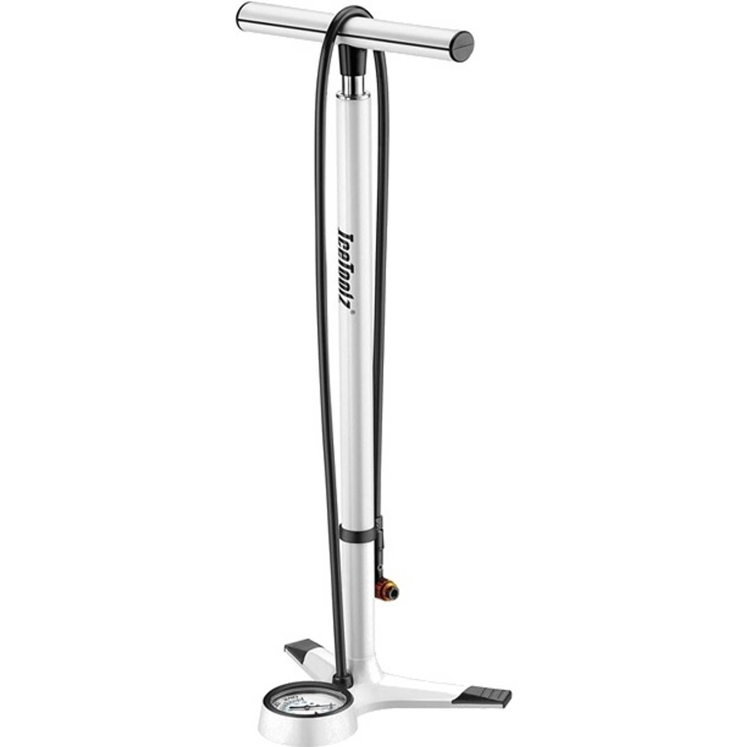 Icetoolz Fietspomp Extreme Met Manometer Aluminium - Wit