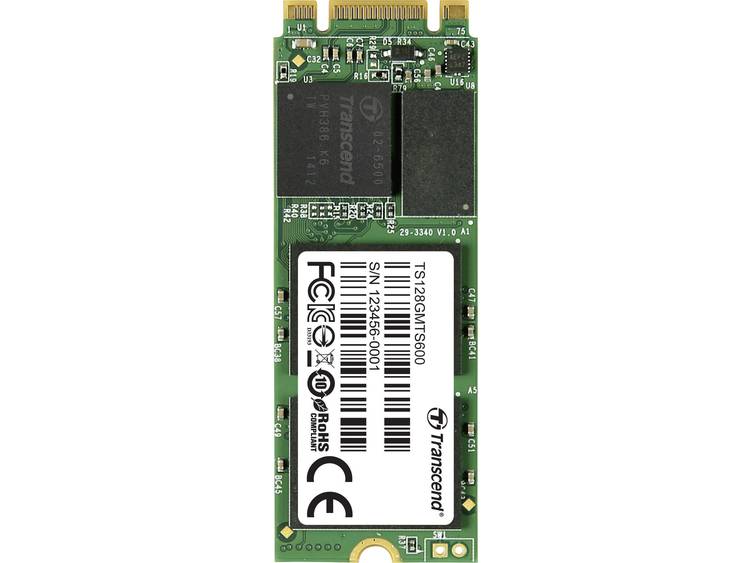 Transcend SATA M.2 SSD 2260 harde schijf 128 GB 600 Retail M.2 SATA 6 Gb/s