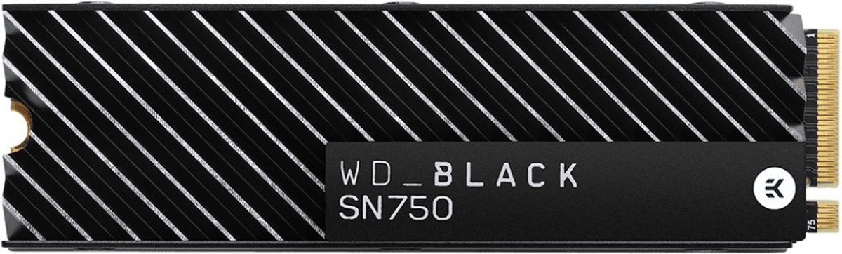 NVMe/PCIe M.2 SSD 2280 harde schijf 500 GB Blackâ"¢ SN750 M.2 NVMe PCIe 3.0 x4