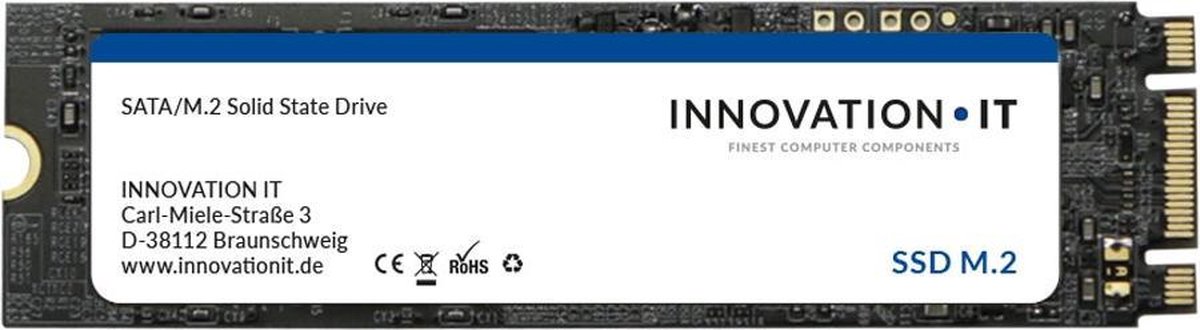 Innovation IT 00-256555 SATA M.2 SSD 2280 harde schijf 256 GB M.2 SATA 6 Gb/s