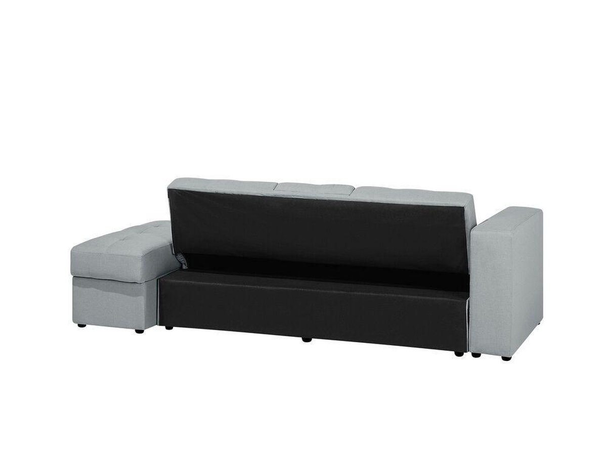 Beliani Falster Slaapbank Polyester 94 X 210 Cm - Grijs