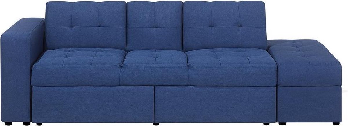 Beliani Falster Slaapbank Polyester 94 X 210 Cm - Blauw