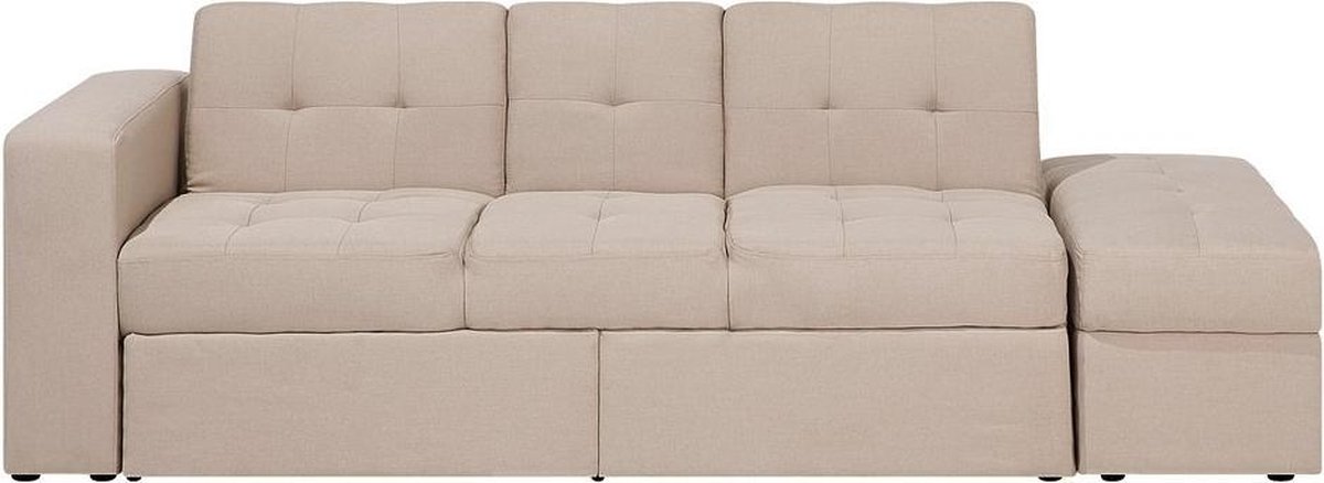 Beliani Falster Slaapbank Polyester 94 X 210 Cm - Beige