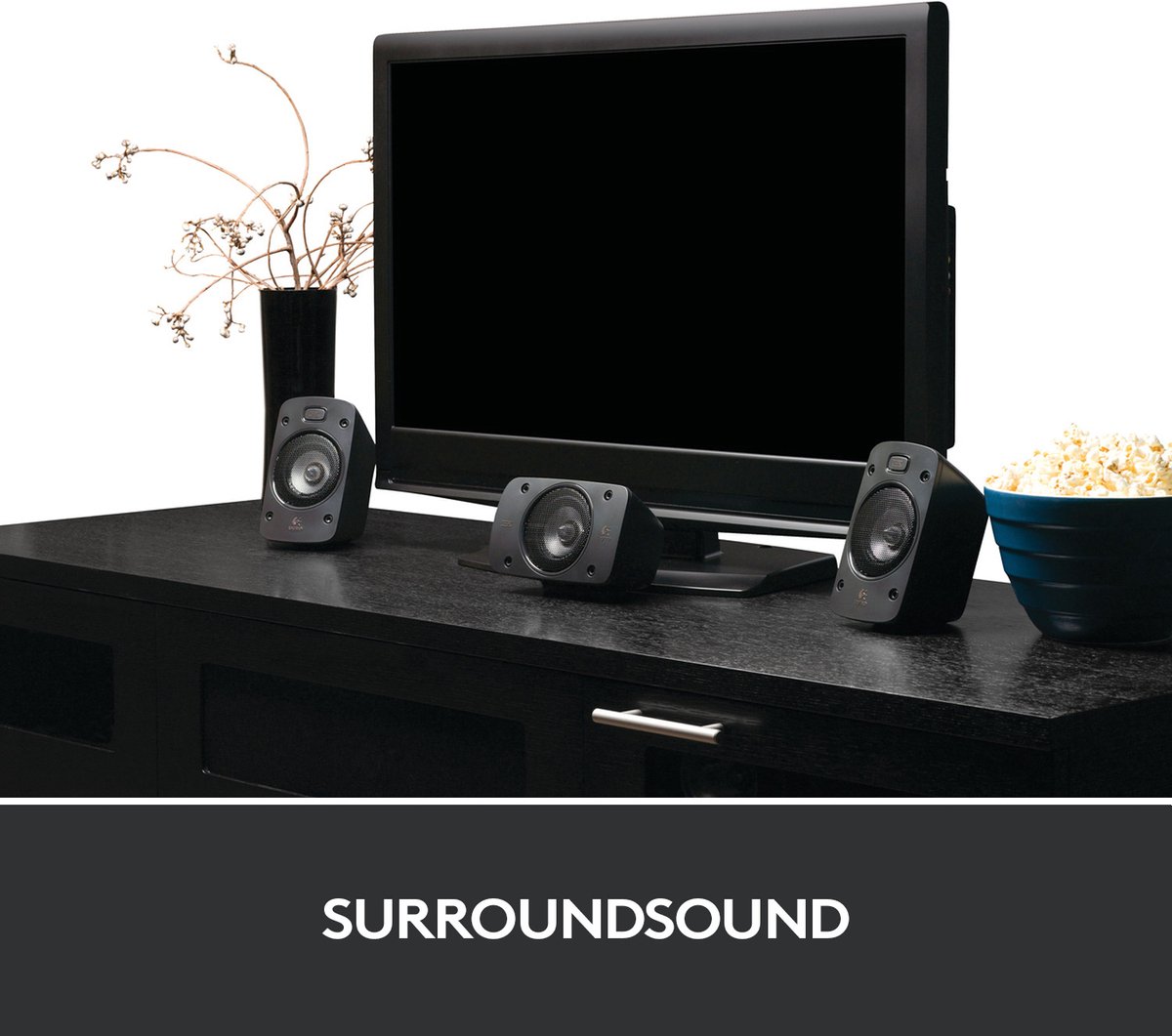 Logitech Z906 5.1 PC-luidsprekers Kabelgebonden 500 W - Zwart