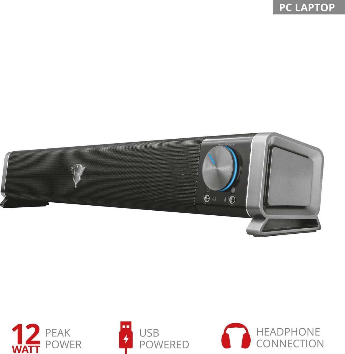 Trust GXT 618 Asto 2.0 PC-luidsprekers Kabelgebonden 6 W, Zilver - Zwart