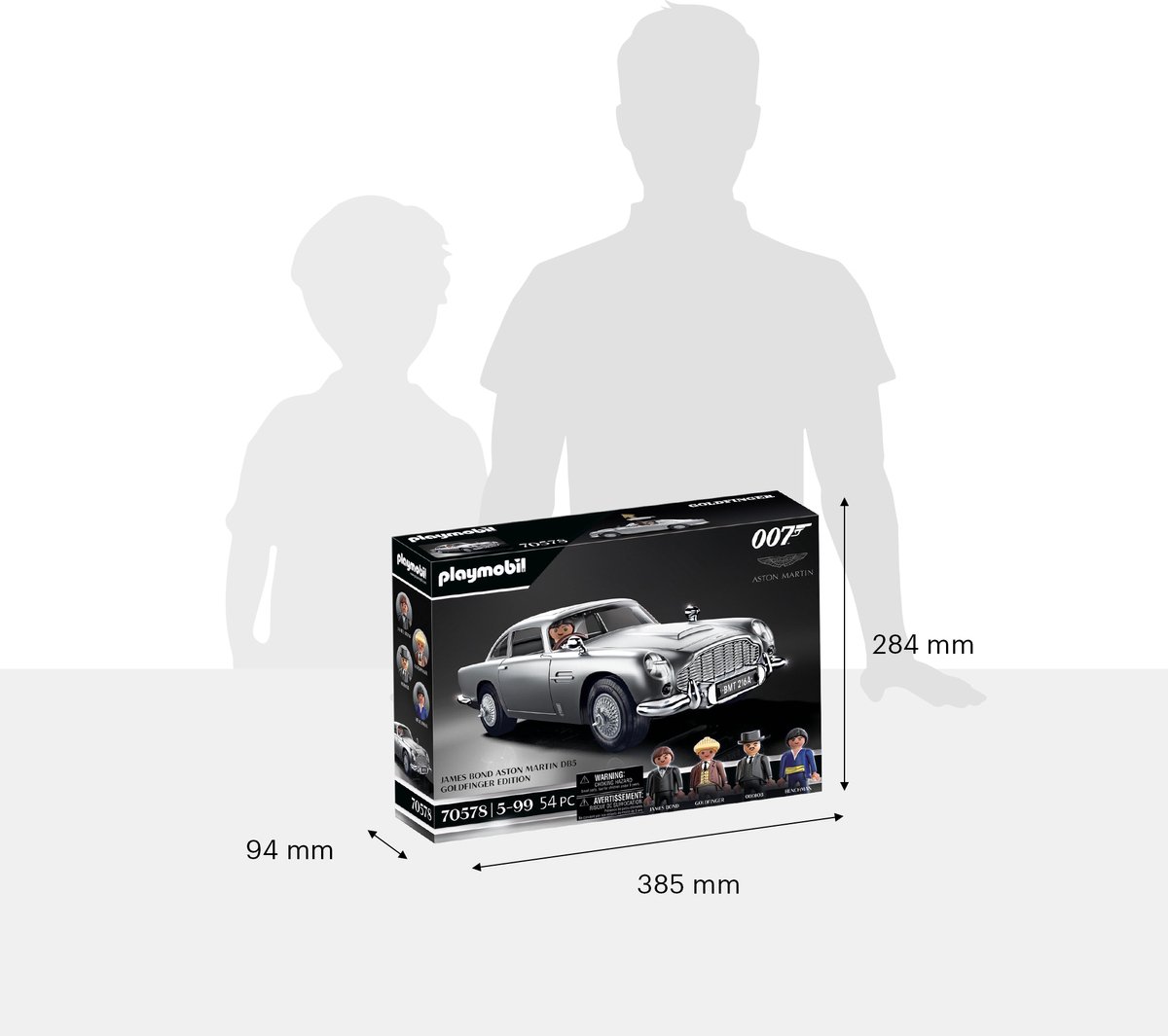 Top1Toys Playmobil 70578 James Bond Aston Martin DB5 – Goldfinger Edition - Silver