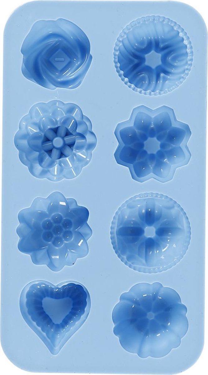 Creotime siliconen vormen 45 x 40 cm - Blauw