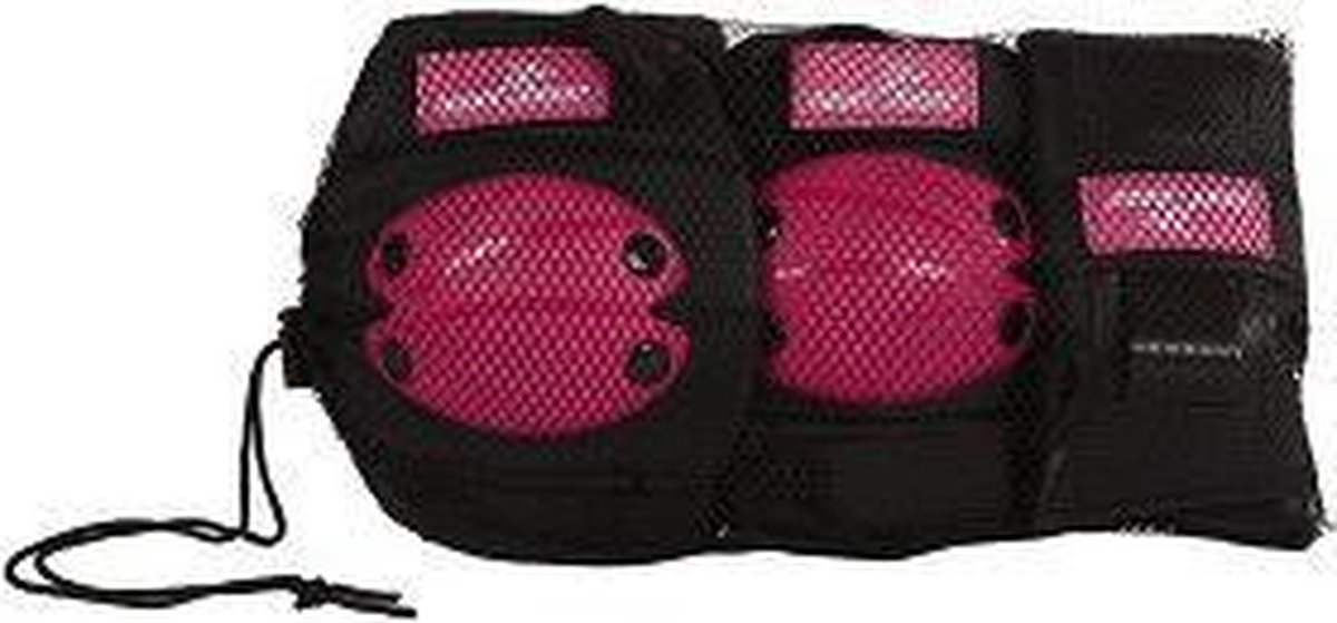 Street Runner skate beschermset maat S 6 delig - Roze