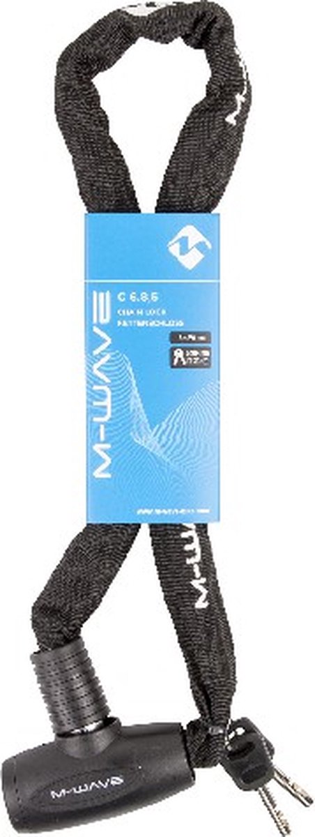 M-wave Kettingslot C6.8,5 Met Nylon Hoes 850 X 6 Mm - Zwart