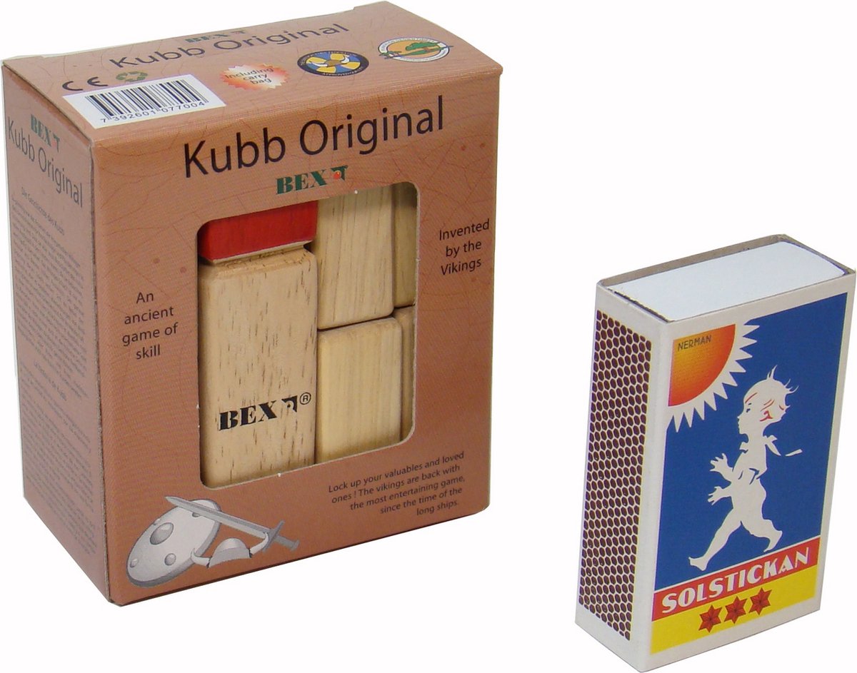 BEX Mini Kubb Rubberhout
