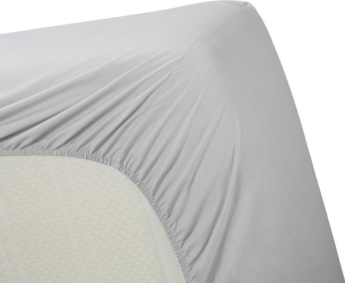 Beddinghouse Perkal Splittopper Hoeslaken 180 x 200 cm - Grijs