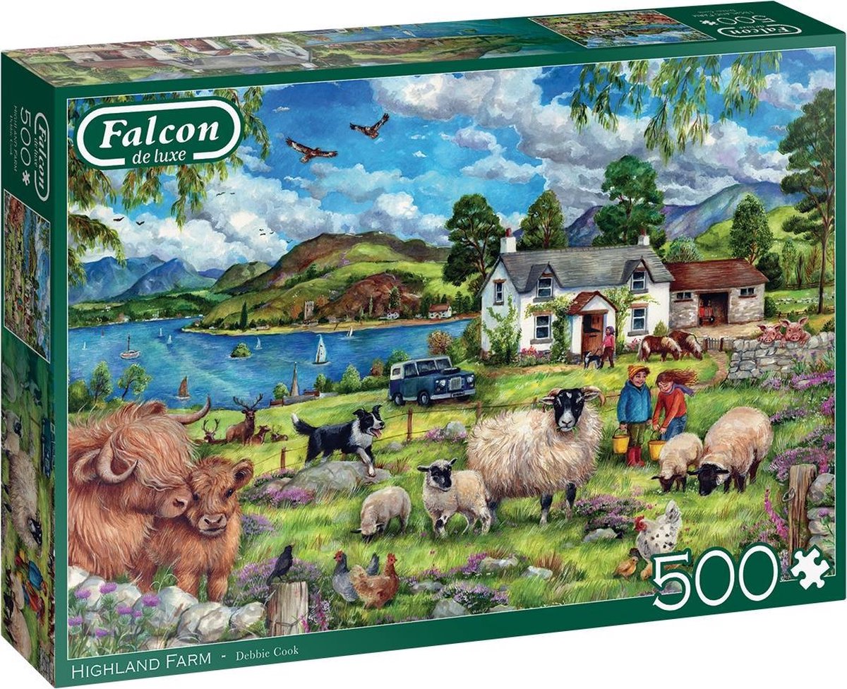 Jumbo legpuzzel Falcon Highland Farm 500 stukjes