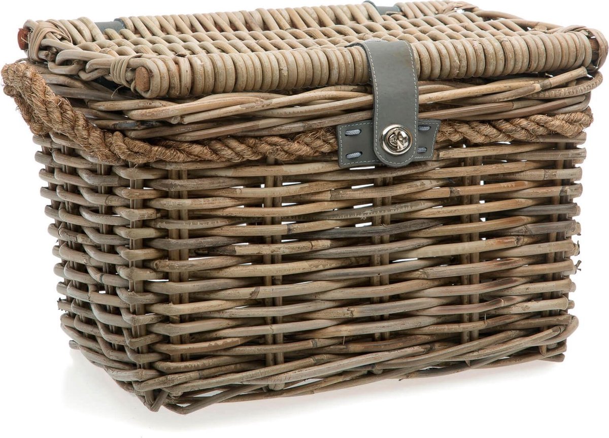 New Looxs Fietsmand Melbourne Medium Voor 24 Liter - Grijs