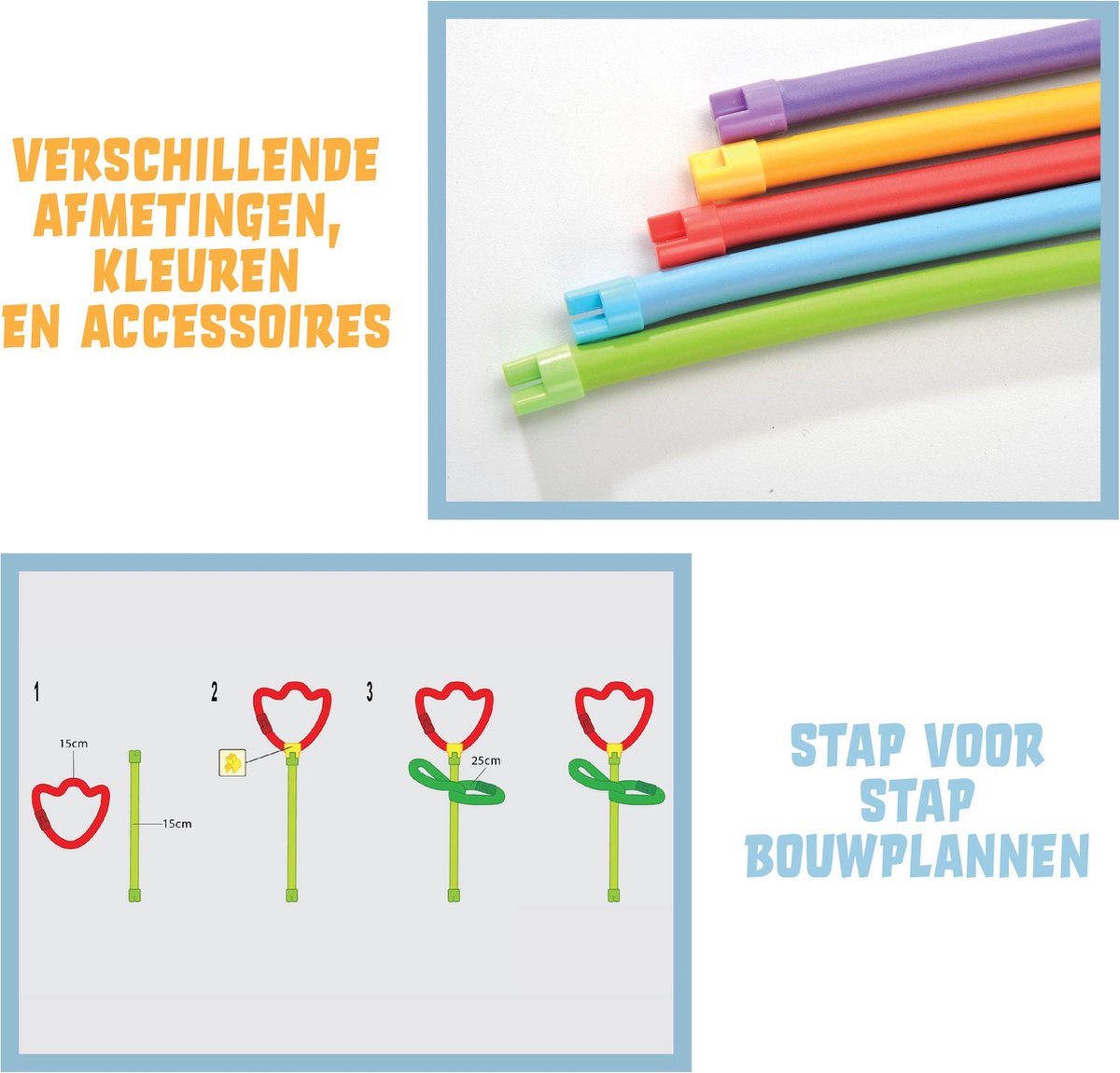 Spaghetteez knutselpakket 3D Clic Toys junior 100 delig