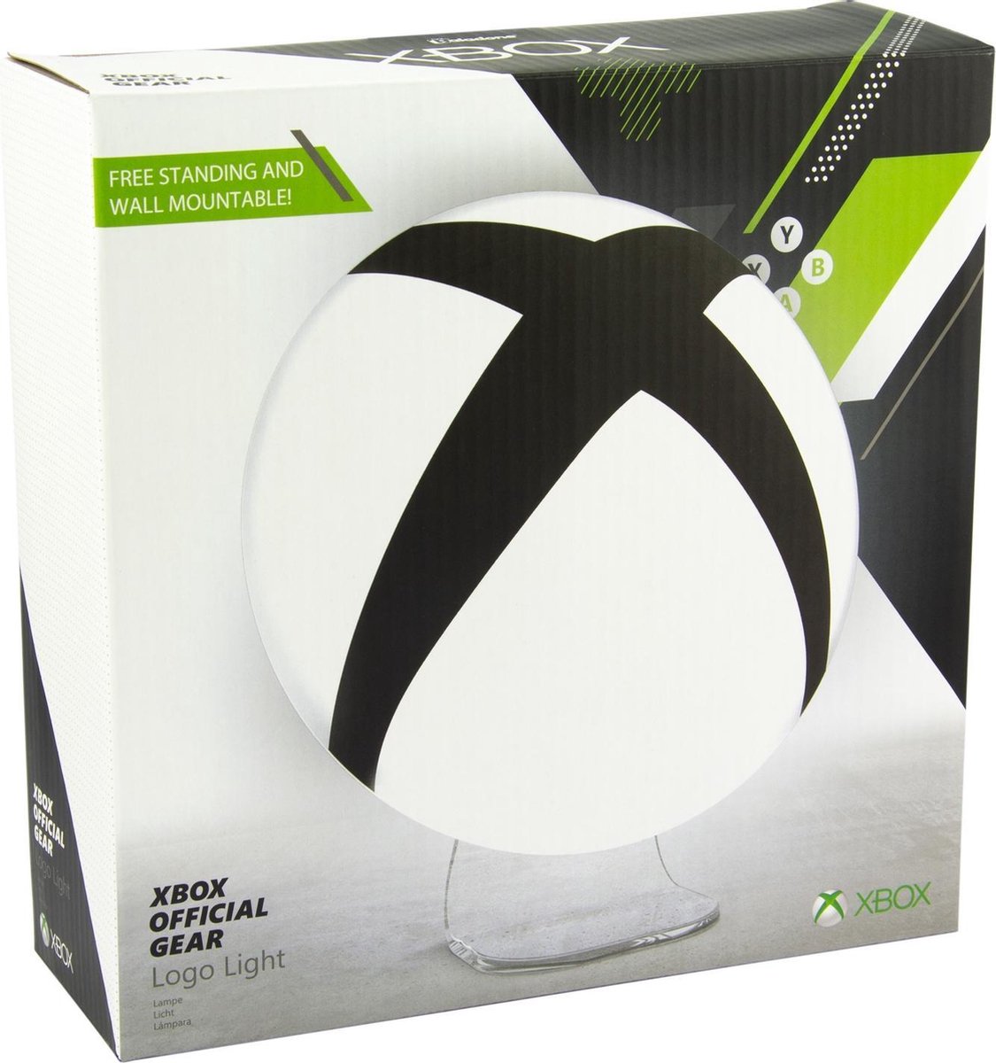 Paladone Xbox logo nachtlamp op standaard 20 cm wit/zwart