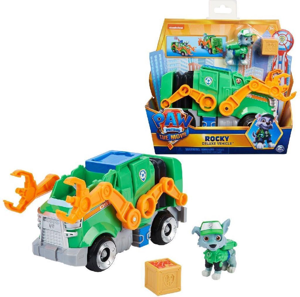 Paw Patrol Nickelodeon speelgoedauto Deluxe Rocky junior - Groen
