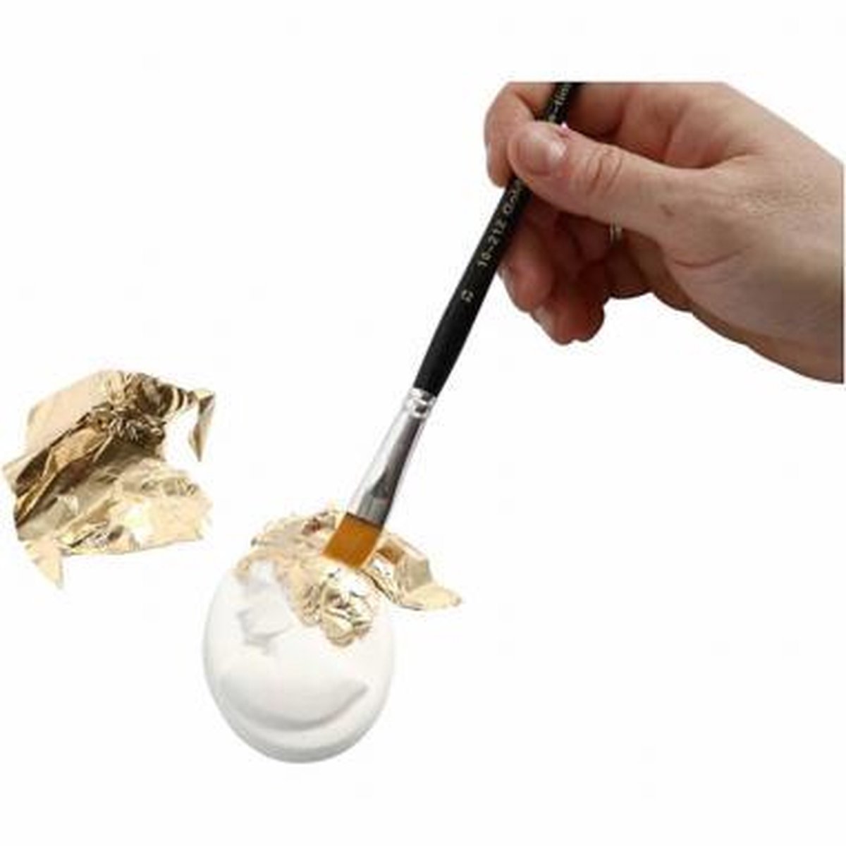 Creotime bladmetaalfolie 16 x 16 cm 25 vellen - Goud