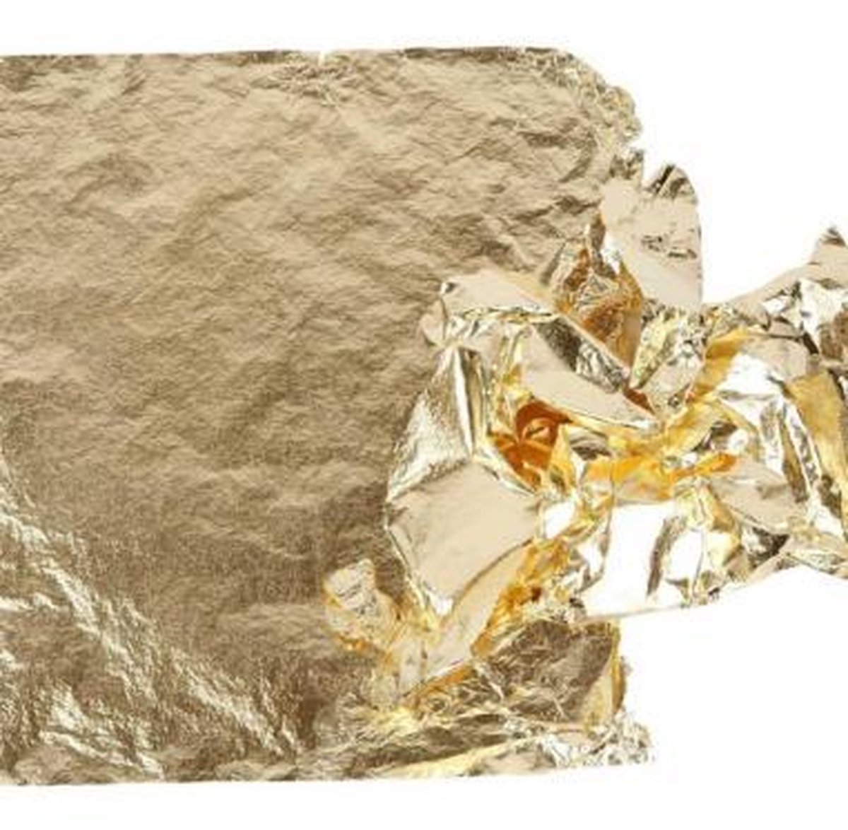 Creotime bladmetaalfolie 16 x 16 cm 25 vellen - Goud