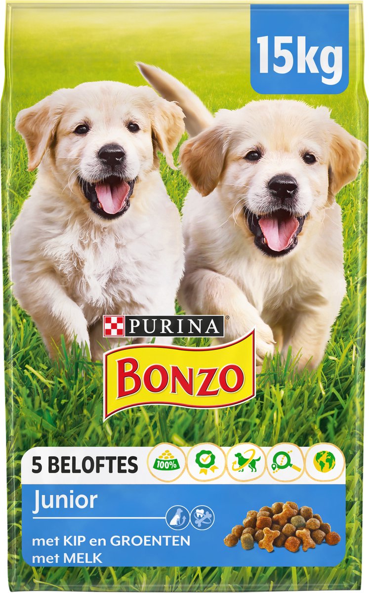 Bonzo Junior - Hondenvoer - 15 kg
