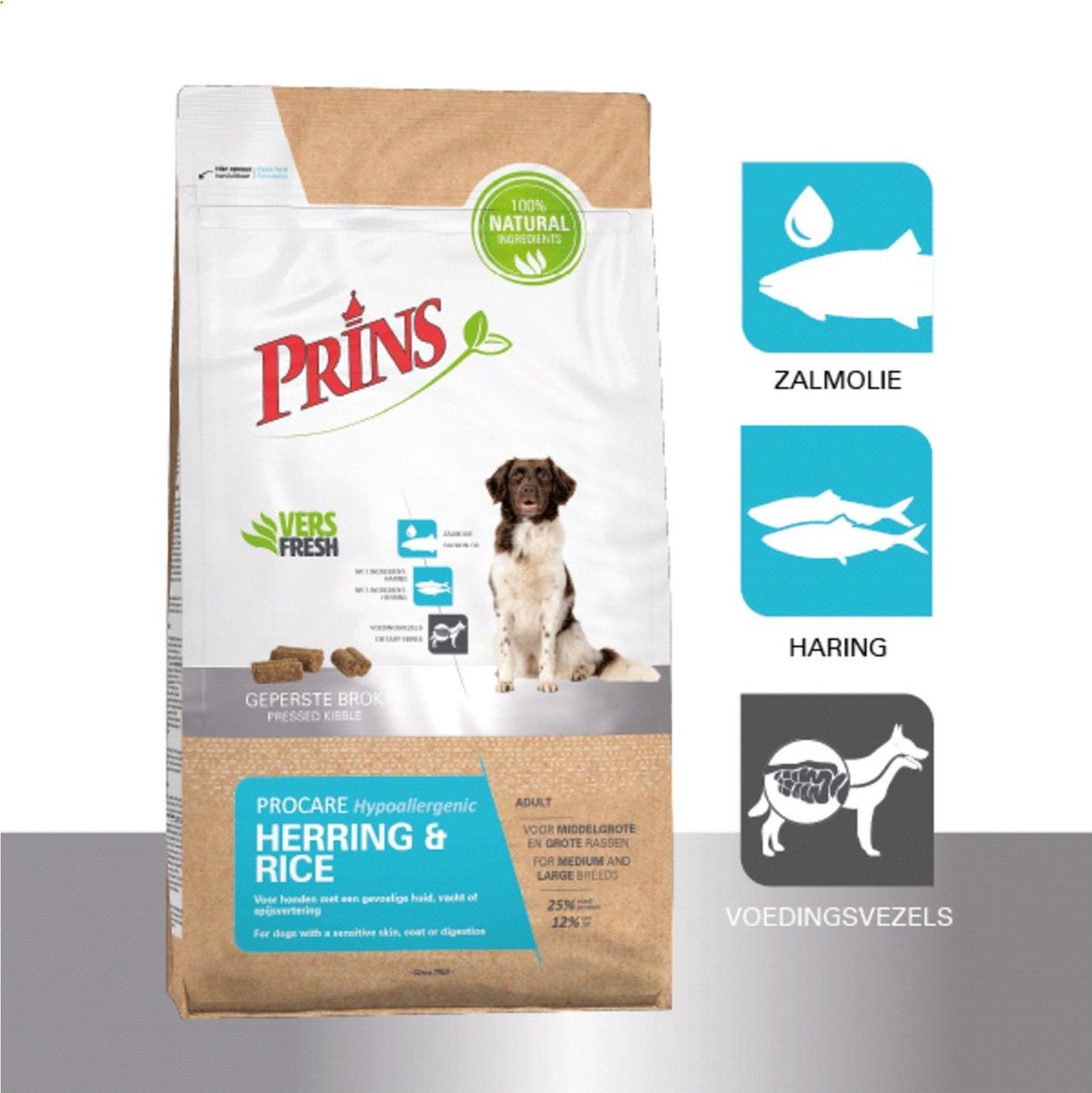 Prins Procare Adult Hypoallergeen Haring&Rijst - Hondenvoer - 3 kg
