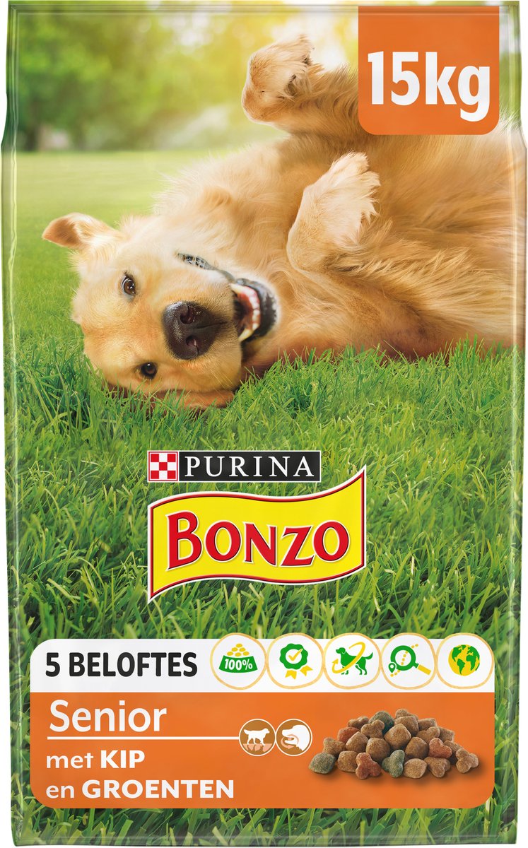 Bonzo Senior - Hondenvoer - 15 kg